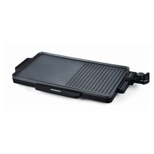 Grill electric HEINNER HEG-F2000GT, termostat reglabil, placa gatire 49x27 cm - Img 1