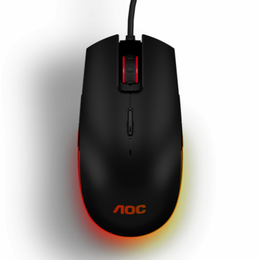 Mouse AOC GM500, USB, 5000DPI, negru - Img 1