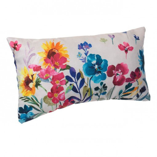 Perna decorativa cu doua fete, dimensiune 50x30x12 cm, model Floral