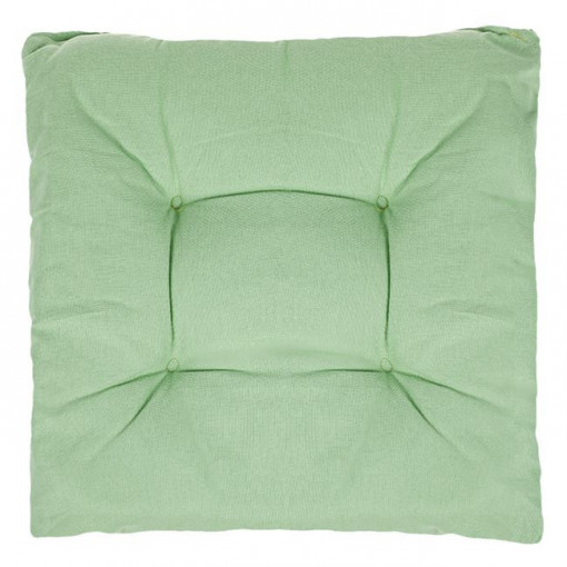 Perna decorativa pentru scaun, doua fete, dimensiune 40x40x5 cm, Verde Menta - Img 2