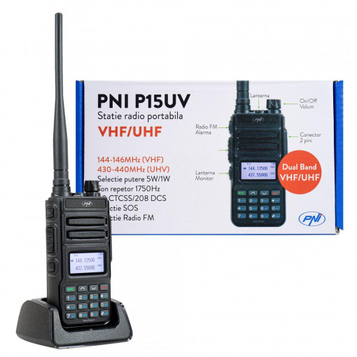 PNI STATIE RADIO PORTABILA P15UV VHF/UHF