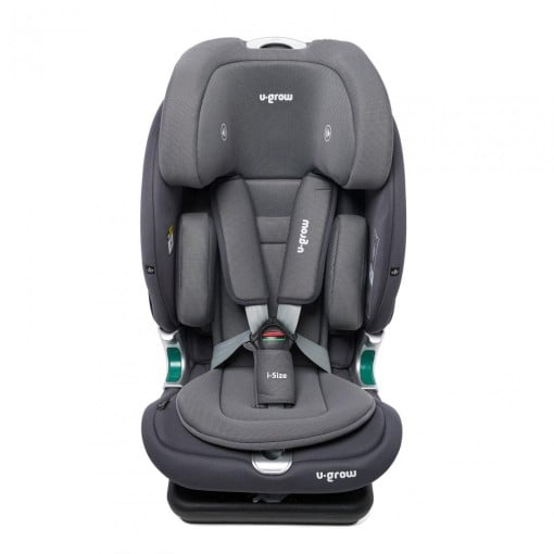 Scaun auto I-size U-Grow Goldfix Plus, isofix, 76-150 cm, boxa bluetooth, gri - Img 2