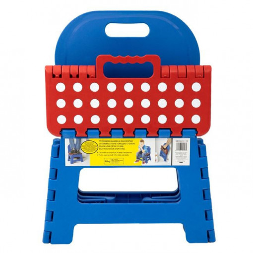 Scaunel pliabil pentru copii sau adulti, greutate maxima suportata 80 kg, 32x25x40 cm, multicolor - Img 4