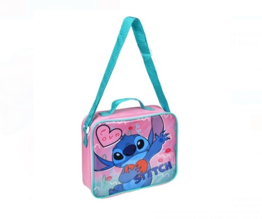 Set de masa model Lilo &amp; Stitch, geanta izoterma, sticla apa si caserola - Img 2