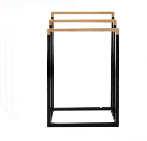 Suport uscator pentru prosoape, 3 spatii, dimensiune 45x21x76 cm - Img 3