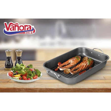 Tava pentru cuptor Vanora, cu grill, 39x29x6cm - Img 2