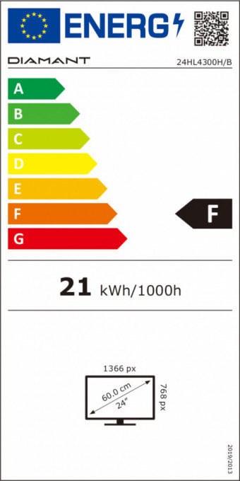 Televizor Diamant 24HL4300H/B, 60 cm, HD, LED, Clasa F - Img 8