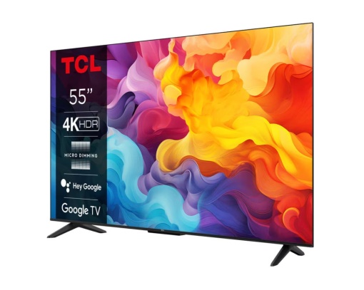 Televizor LED Smart TCL 55V6B (Gama 2024), 4K Ultra HD, 139 cm, Negru/Gri - Img 3