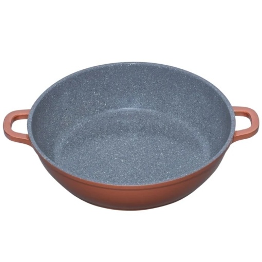 Cratita aluminiu turnat cu capac, acoperire ceramica multistrat, dimensiune 40x18 cm, 19 L, baza inductie, DAR YCTG40 - Img 2