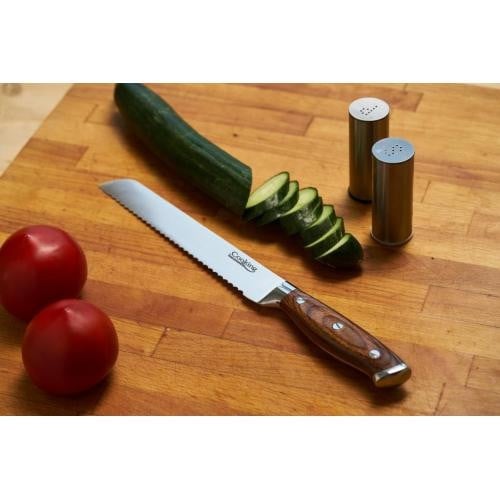 Cutit pentru Paine Home Chef 33 cm, lemn + inox - Img 2