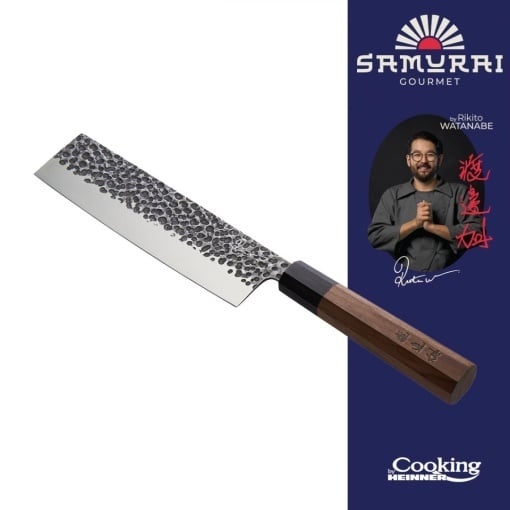 Cutit profesional Nakiri, lungime lama 18 cm, by Chef Rikito Watanabe