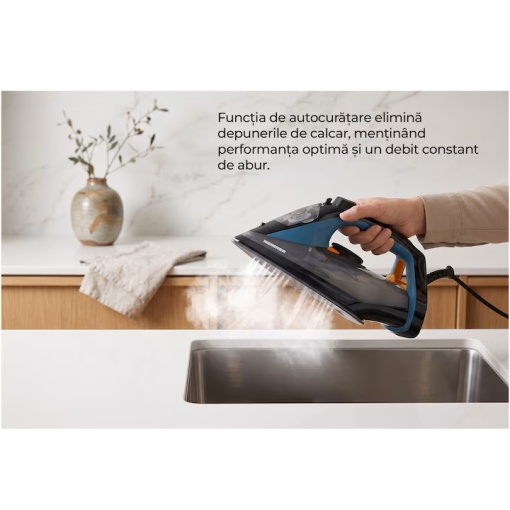 Fier de calcat Heinner CeramiSoft HSI-A2400BLBK, 2000-2400W, Calcare uscata/pulverizare/jet abur - Img 7