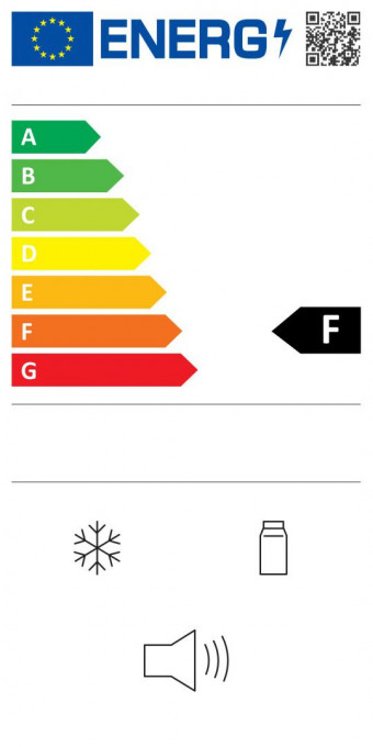 Frigider cu doua usi Heinner HF-V240F+, 240 l, Clasa F, less frost, Control mecanic, Termostat ajustabil, Iluminare LED, H 160 cm, Alb - Img 3