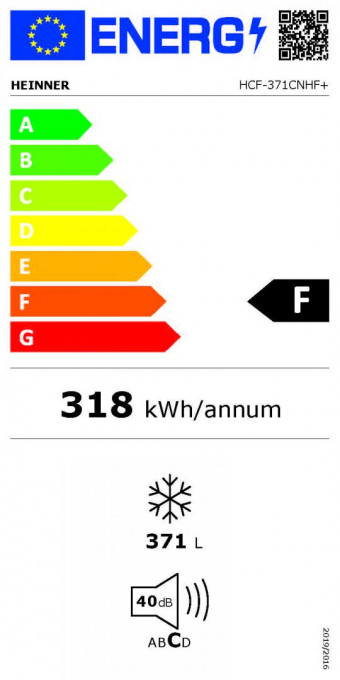 LADA FRIGORIFICA HEINNER HCF-371CNHF+ - Img 3