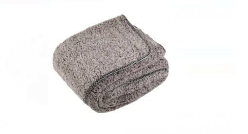 Patura din imitatie de blana, dimensiune 230x180 cm, Maro - Img 2