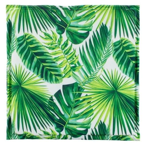 Perna decorativa pentru scaun, doua fete, rezistenta la apa, dimensiune 40x40x4 cm, Frunze - Img 3