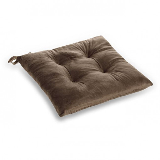 Perna decorativa pentru scaun, Velvet Maro, 38x38 cm - Img 1