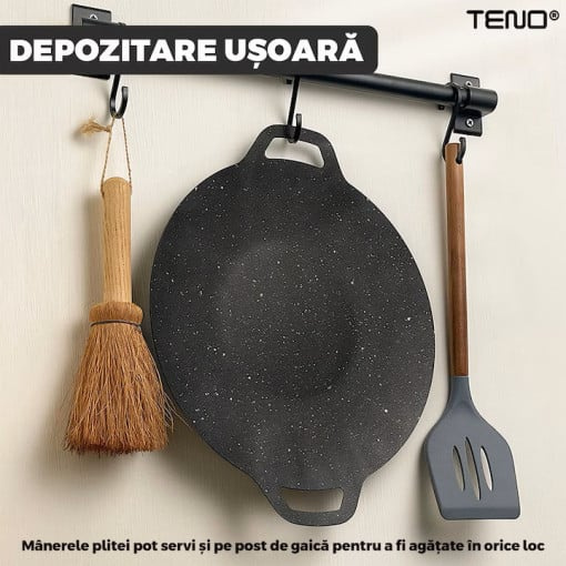 Plita pluristratificata Japoneza Teno, invelis anti aderent, diametru 32 cm - Img 2