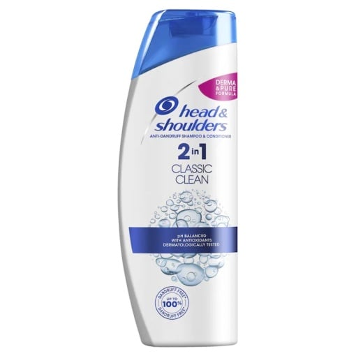 Sampon anti-matreata Head &amp; Shoulders Classic Clean 2-in-1 pentru par normal,500 ml - Img 1