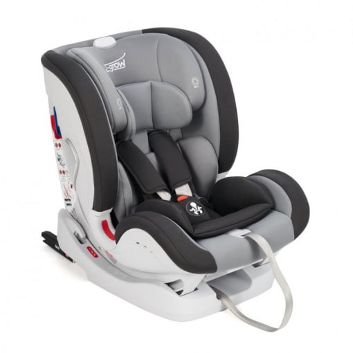 Scaun auto ISOFIX U-Grow UGHCS-06, 0-36 kg, Gri/Negru - Img 4