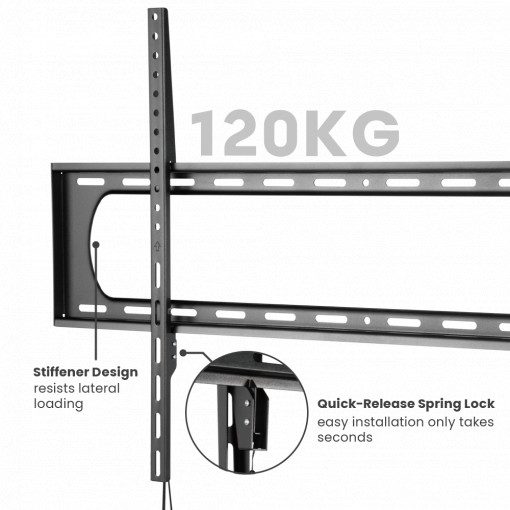 Suport TV Serioux TV7369F, fix, 60&quot;-120&quot;, 120 kg - Img 5