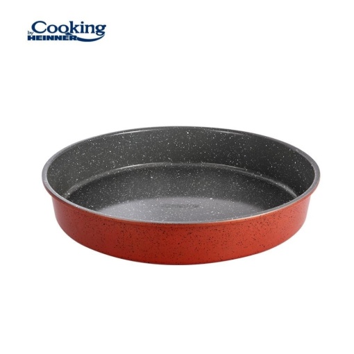 Tava rotunda pentru cuptor, acoperire ceramica, dimensiune 40 x 7 cm, Heinner HR-FM-A407