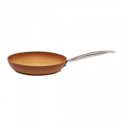 Tigaie aluminiu forjat, acoperire non-stick marmorata, 28x5.5 cm, baza inductie, Brazil BET-ERH28 - Img 3