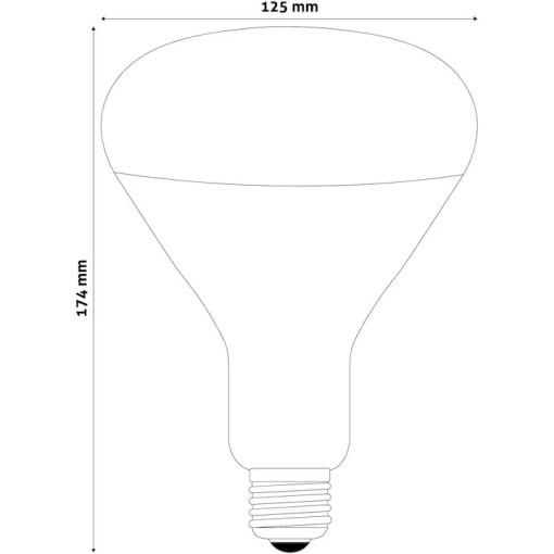 Bec infrarosu, E27, 150W, Rosu, clasa energetica D, Avide Rubin - Img 3