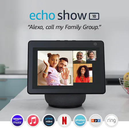 Boxa inteligenta Amazon Echo Show 10 (3rd Gen), 10.1&quot; Touchscreen, Camera 13 MP, Bluetooth, Wi-Fi, Negru - Img 3