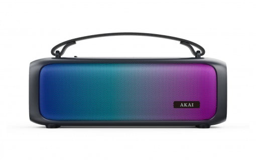 Boxa portabila Akai ABTS-08-BK, 8 W, Lumini RGB, FM Radio, Bluetooth, Negru - Img 2