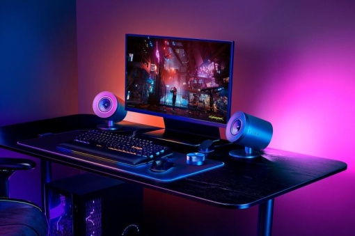 Boxe gaming, Razer Nommo V2 Pro RZ05-04740100-R3G1, Difuzor 2.1, USB, Bluetooth, RGB, Negru - Img 8