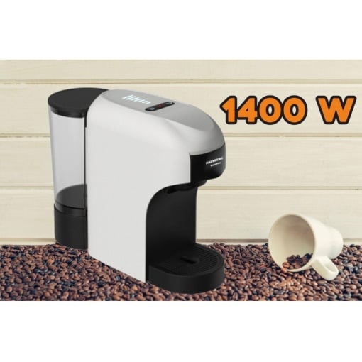 Espressor 4 in 1 Multi-Capsule Hausberg HB-3735AB, 1400 W, 15 bari, functie eco, capacitate rezervor 850 ml, Alb-Negru - Img 5