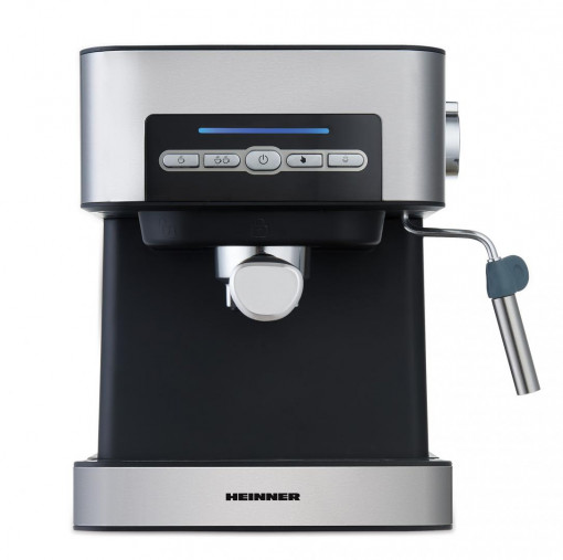 Espressor semi-automat Heinner HEM-B2016SA, 20 bar, 850W, 20 bar, rezervor apa detasabil 1.6l, optiuni presetate pentru 1 sau 2 cesti, filtru din inox, plita pentru mentinere cafea calda, decoratii inox - Img 2