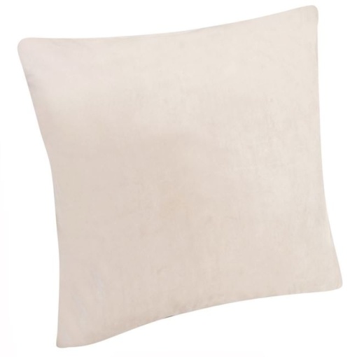 Fata de perna decorativa velvet, dimensiune 45 x 45 cm, Ecru