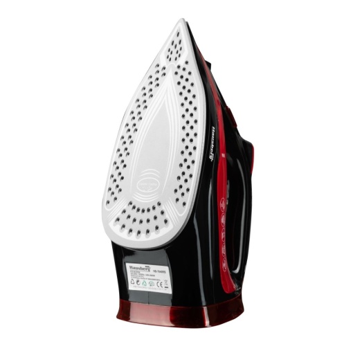 Fier de Calcat Hausberg HB-7840RS, Ceramic, autocuratare, anticalcar, 300ml, 2400-2800W, Negru/Rosu - Img 3