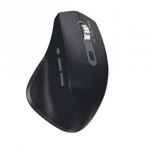 Mouse Serioux Apex 166, 2400 dpi, ergonomic, reincarcabil USB-C, negru - Img 4