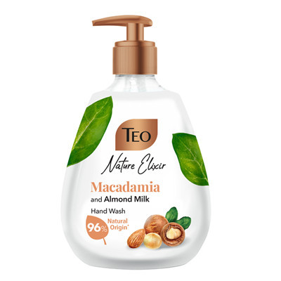 Sapun Lichid cu Ulei de Seminte de Macadamia TEO Nature Elixir, 300 ml