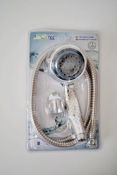 Set baie cu 3 piese Sanitec ERT-SN 8014, Inox, Argintiu - Img 2