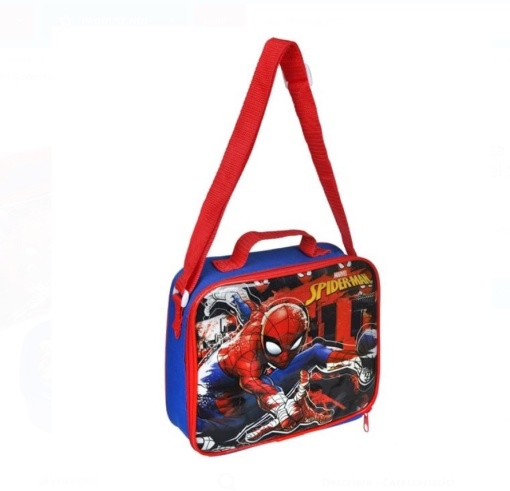 Set masa model Spiderman, geanta izoterma, caserola si sticla pentru apa - Img 2