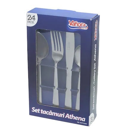 Set tacamuri 24 piese inox, Athena - Img 2