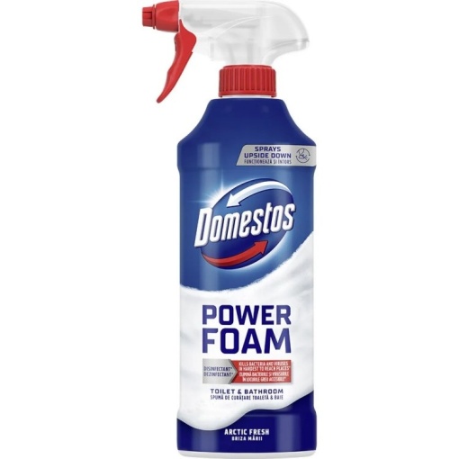 Spuma dezinfectanta Domestos Power Foam Artic Fresh, 435 ml - Img 1