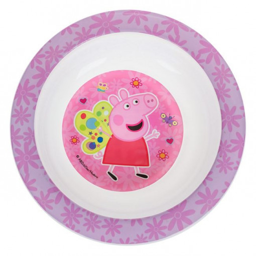 Bol din plastic model Peppa Pig, diametru 16 cm