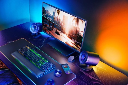 Boxe gaming, Razer Nommo V2 Pro RZ05-04740100-R3G1, Difuzor 2.1, USB, Bluetooth, RGB, Negru - Img 9