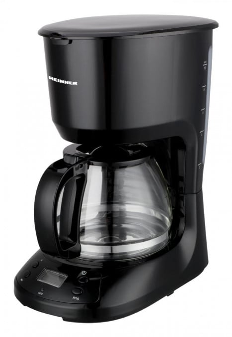 Cafetiera digitala Heinner Black Chatt HCM-D750GCBK, LCD, 1.25L, filtru si portfiltru detasabil, filtru din nailon, functie anti-scurgere, oprire automata, functie de mentinere la cald, 750W, negru - Img 3