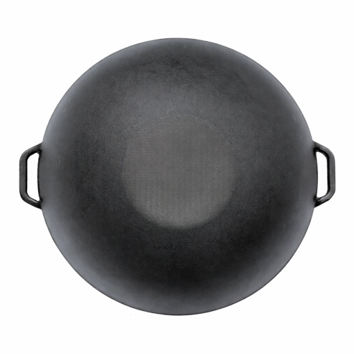 Ceaun din fonta tip wok, 36×11.5 cm, 8 L - Img 3