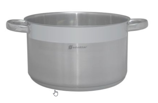 Cratita cu capac din inox , capacitate 4 l, dimensiune 22 x 12 cm, fund in 3 straturi, Schmitter - Img 2