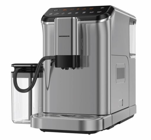 Espressor automat Heinner Genesis HEMA-D20DGREY, 20 bari, rasnita inclusa, 1350W, rezervor 1.5L