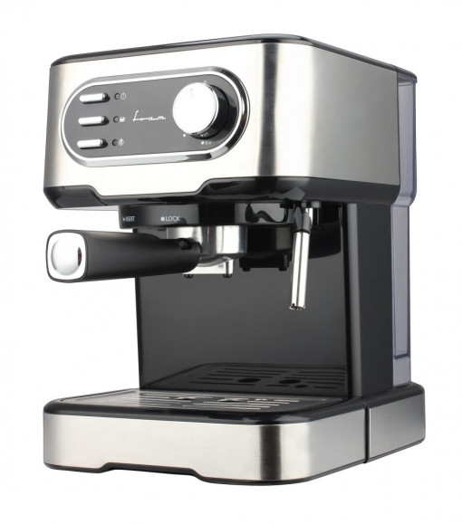 Espressor manual FRAM FEM-850BKSS, 850W, 15 bar, rezervor apa 1.5L, Argintiu - Img 3