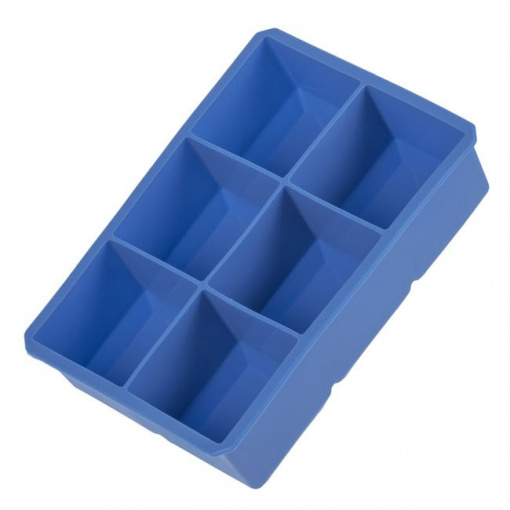 Forma din silicon pentru 6 cuburi de gheata mari, dimensiune 16.5x11x4.5 cm