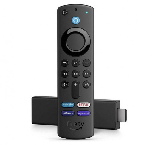 Media Player Amazon Fire TV Stick 4K, Quad-core, 8 GB, Wi-Fi, Bluetooth, Control TV, Control vocal Alexa, Negru